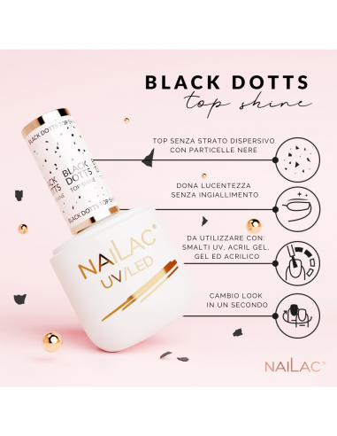 Top Shine UV Black Dotts NaiLac 7ml