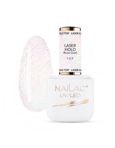 Laser Holo Rose Gold Top NaiLac 7ml